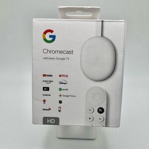 New In Box Google TV Chromecast - White